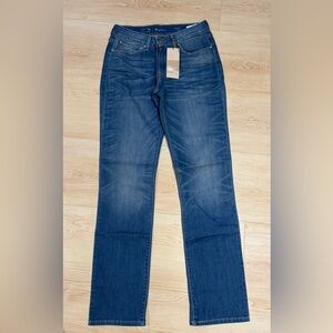 Classic Dark Wash Straight Leg Jeans
